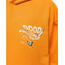 Good For Nothing Oversized Cotton Blend Printed Hoodie