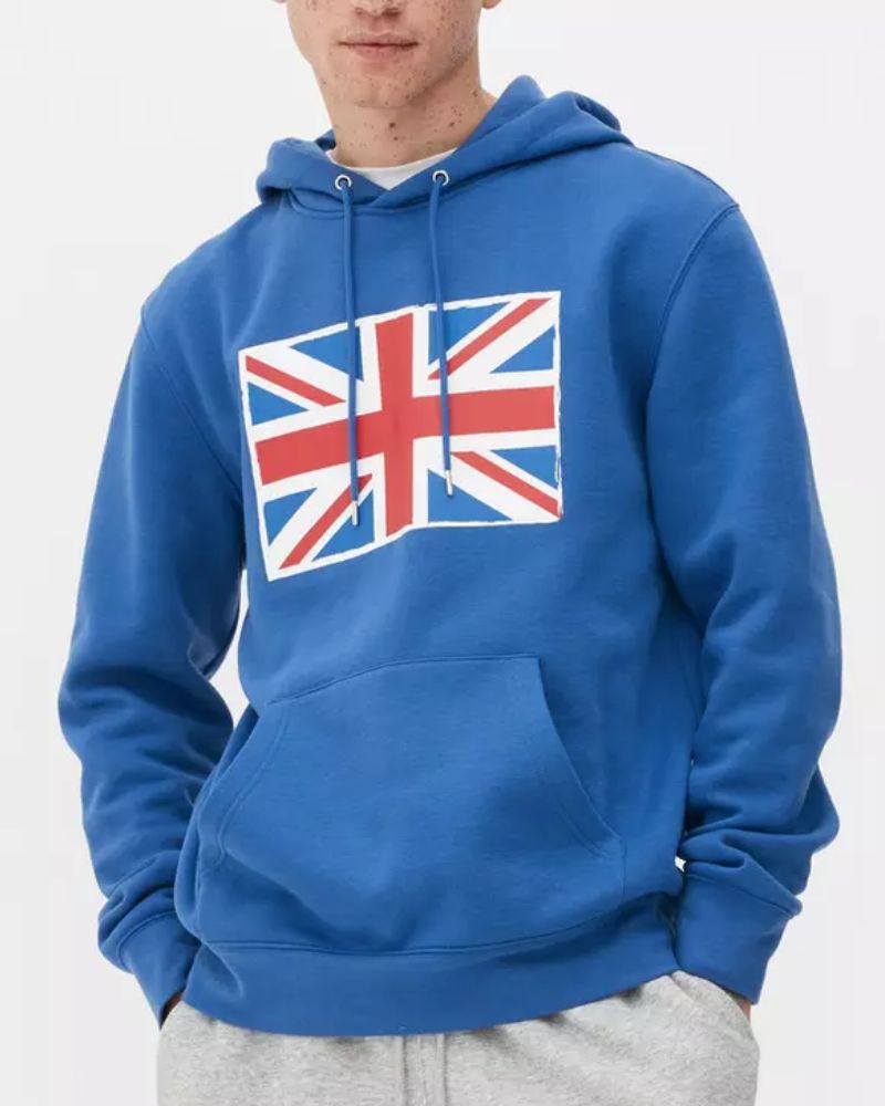 Union Jack Print Hoodie