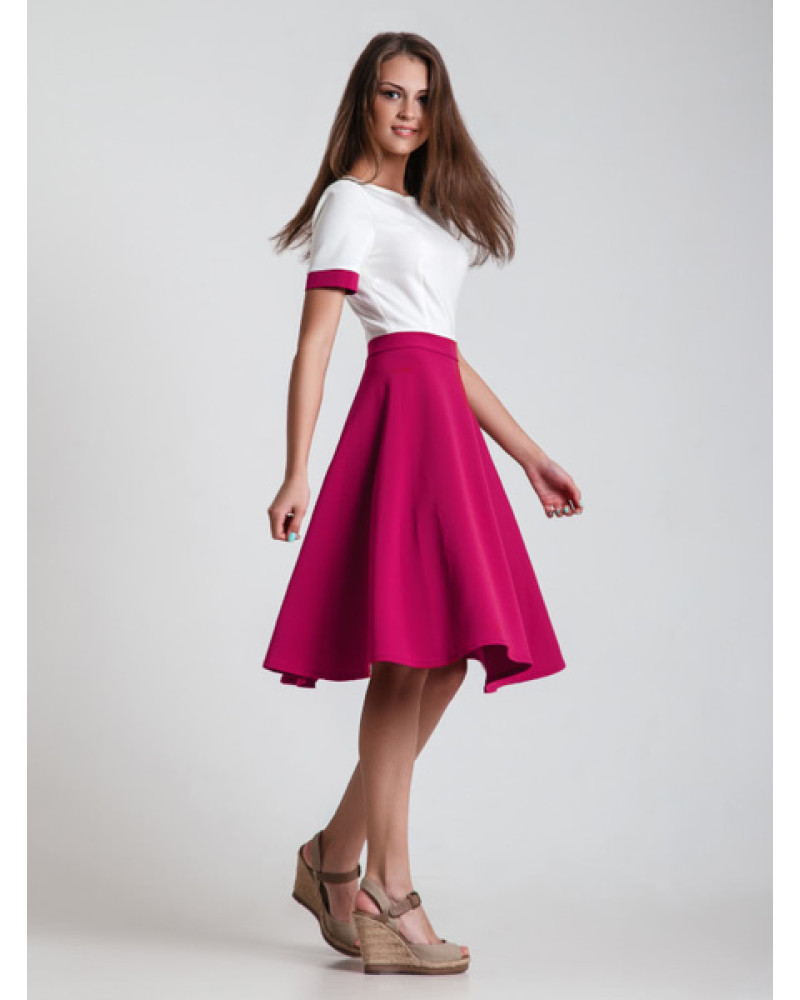 Flared Midi Skirt