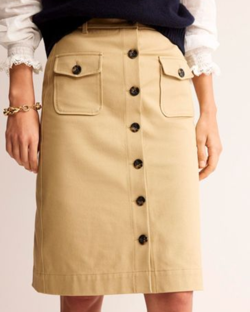 Boden Utility Pocket Midi Skirt