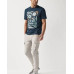 Navy Print T-Shirts for Men